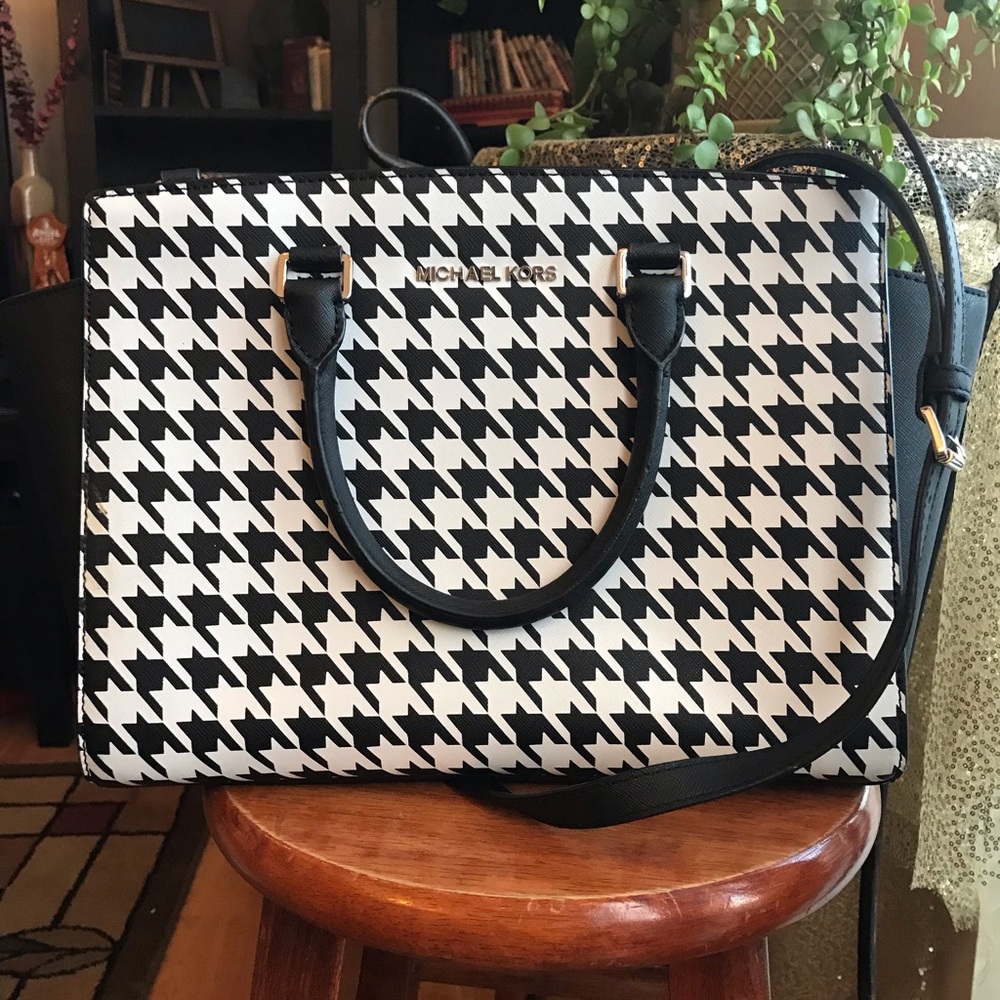 Michael Kors Houndstooth Handbag